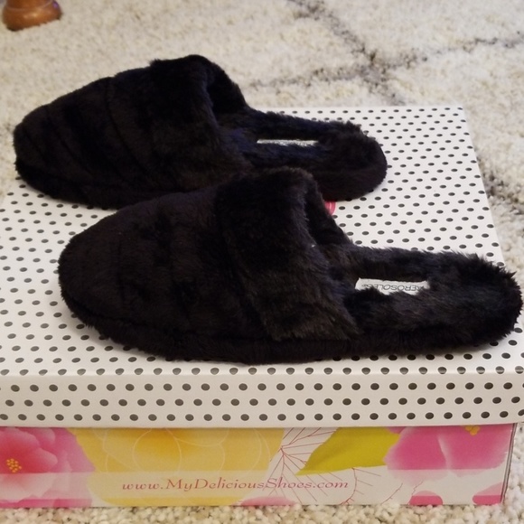 New Aerosoles Black Slippers S (5-6) - Picture 5 of 8